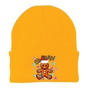 Gingerbread Man Oh Snap Christmas Funny Cookie Baking Knit Cap Winter Beanie