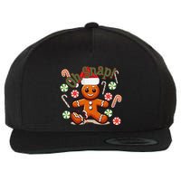 Gingerbread Man Oh Snap Christmas Funny Cookie Baking Wool Snapback Cap