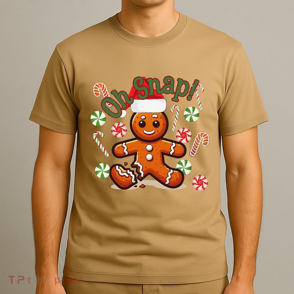 Gingerbread Man Oh Snap Christmas Funny Cookie Baking T-Shirt