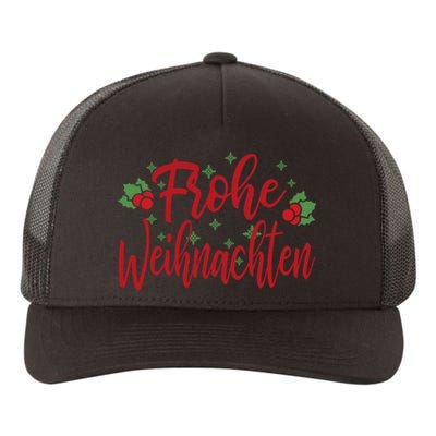 German Matching Ornaments Merry Christmas Frohe Weihnachten Merry Christmas Yupoong Adult 5-Panel Trucker Hat