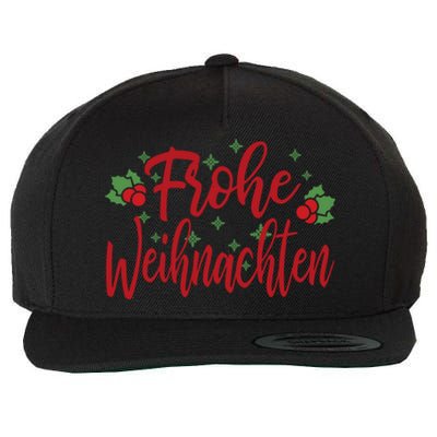 German Matching Ornaments Merry Christmas Frohe Weihnachten Merry Christmas Wool Snapback Cap