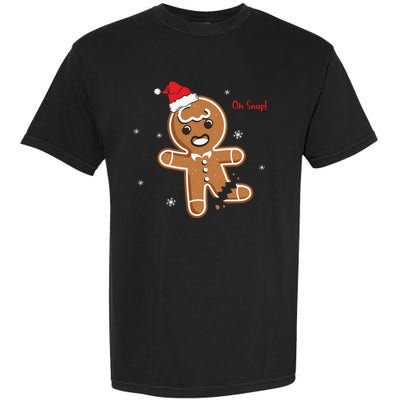 Gingerbread Man Oh Snap Christmas Cookie Costume Baking Team Garment-Dyed Heavyweight T-Shirt