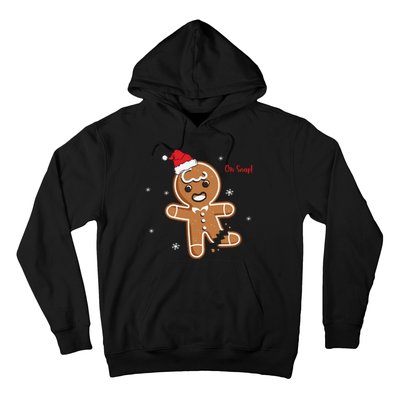 Gingerbread Man Oh Snap Christmas Cookie Costume Baking Team Hoodie