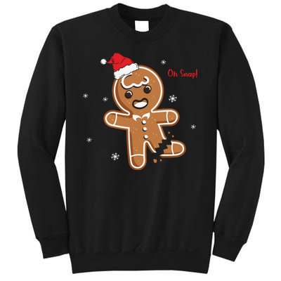 Gingerbread Man Oh Snap Christmas Cookie Costume Baking Team Sweatshirt