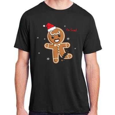 Gingerbread Man Oh Snap Christmas Cookie Costume Baking Team Adult ChromaSoft Performance T-Shirt