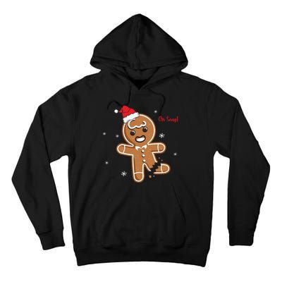 Gingerbread Man Oh Snap Christmas Cookie Costume Baking Team Tall Hoodie