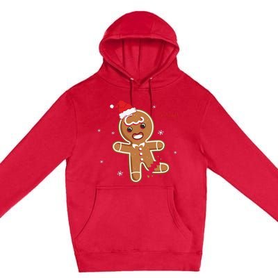 Gingerbread Man Oh Snap Christmas Cookie Costume Baking Team Premium Pullover Hoodie