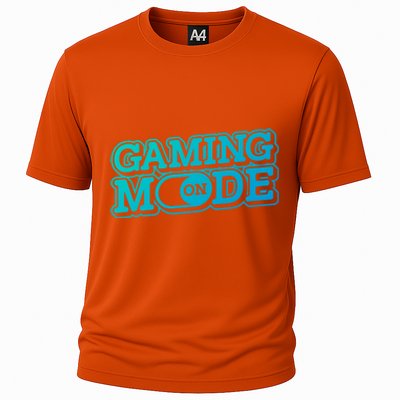 Gaming Mode On Nerd Video Games Geek Video Games Great Gift Cooling Performance Crew T-Shirt