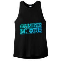 Gaming Mode On Nerd Video Games Geek Video Games Great Gift Ladies PosiCharge Tri-Blend Wicking Tank