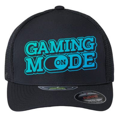 Gaming Mode On Nerd Video Games Geek Video Games Great Gift Flexfit Unipanel Trucker Cap