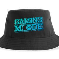 Gaming Mode On Nerd Video Games Geek Video Games Great Gift Sustainable Bucket Hat