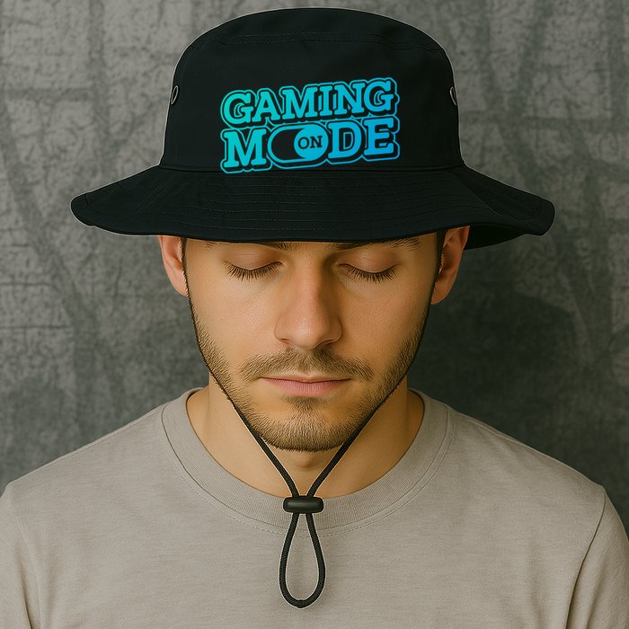 Gaming Mode On Nerd Video Games Geek Video Games Great Gift Bucket Hat