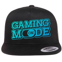 Gaming Mode On Nerd Video Games Geek Video Games Great Gift Flatbill Hat