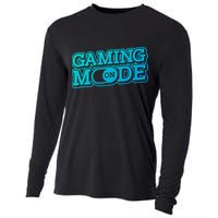 Gaming Mode On Nerd Video Games Geek Video Games Great Gift Cooling Performance Long Sleeve Crew