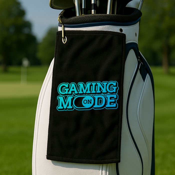 Gaming Mode On Nerd Video Games Geek Video Games Great Gift Golf Towel