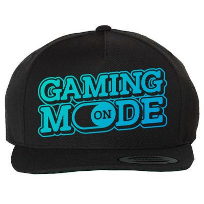 Gaming Mode On Nerd Video Games Geek Video Games Great Gift Wool Snapback Cap