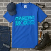 Gaming Mode On Nerd Video Games Geek Video Games Great Gift Tall T-Shirt