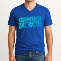 Gaming Mode On Nerd Video Games Geek Video Games Great Gift V-Neck T-Shirt