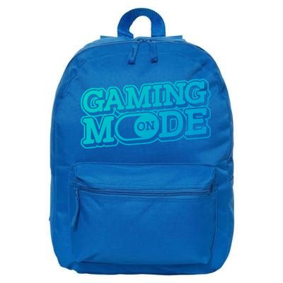 Gaming Mode On Nerd Video Games Geek Video Games Great Gift 16 in Basic Backpack