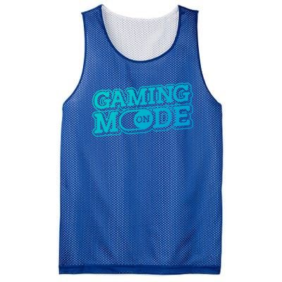 Gaming Mode On Nerd Video Games Geek Video Games Great Gift Mesh Reversible Basketball Jersey Tank