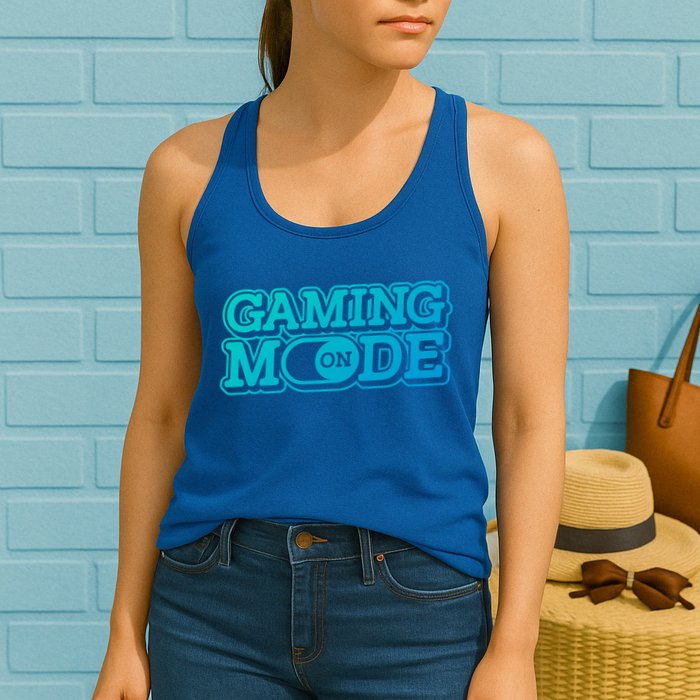 Gaming Mode On Nerd Video Games Geek Video Games Great Gift Womens Tank Top