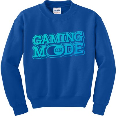 Gaming Mode On Nerd Video Games Geek Video Games Great Gift Kids Sweatshirt