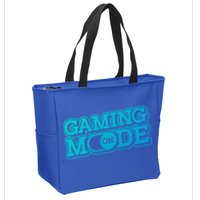 Gaming Mode On Nerd Video Games Geek Video Games Great Gift Zip Tote Bag