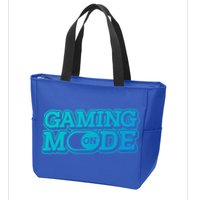Gaming Mode On Nerd Video Games Geek Video Games Great Gift Zip Tote Bag
