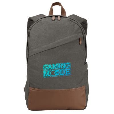 Gaming Mode On Nerd Video Games Geek Video Games Great Gift Cotton Canvas Backpack