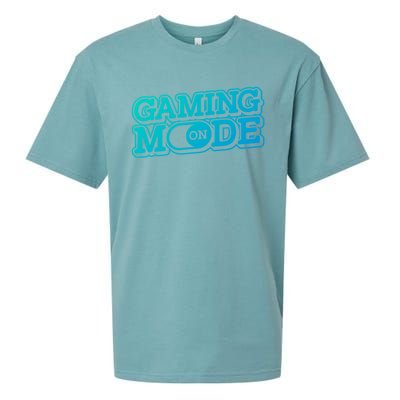 Gaming Mode On Nerd Video Games Geek Video Games Great Gift Sueded Cloud Jersey T-Shirt