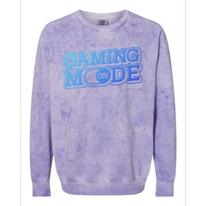 Gaming Mode On Nerd Video Games Geek Video Games Great Gift Colorblast Crewneck Sweatshirt