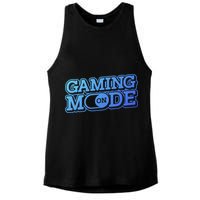 Gaming Mode On Nerd Video Games Geek Video Games Great Gift Ladies PosiCharge Tri-Blend Wicking Tank
