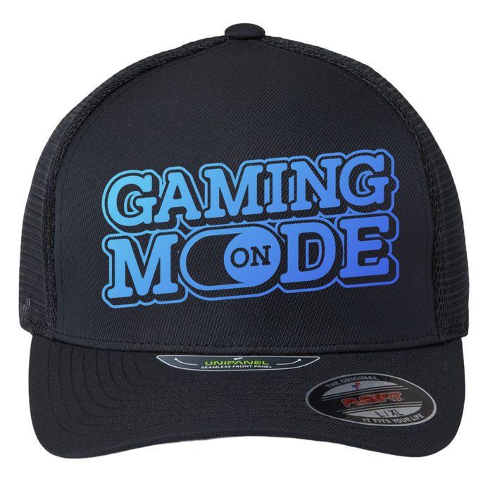 Gaming Mode On Nerd Video Games Geek Video Games Great Gift Flexfit Unipanel Trucker Cap