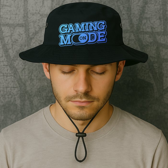 Gaming Mode On Nerd Video Games Geek Video Games Great Gift Bucket Hat