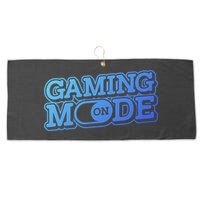 Gaming Mode On Nerd Video Games Geek Video Games Great Gift Large Microfiber Waffle Golf Towel