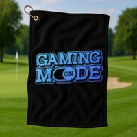 Gaming Mode On Nerd Video Games Geek Video Games Great Gift Golf Towel