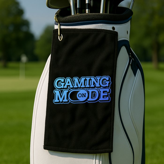 Gaming Mode On Nerd Video Games Geek Video Games Great Gift Golf Towel