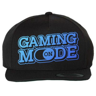 Gaming Mode On Nerd Video Games Geek Video Games Great Gift Wool Snapback Cap