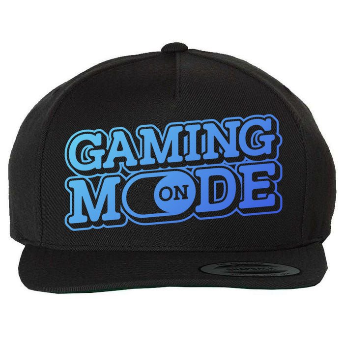 Gaming Mode On Nerd Video Games Geek Video Games Great Gift Wool Snapback Cap
