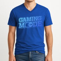 Gaming Mode On Nerd Video Games Geek Video Games Great Gift V-Neck T-Shirt
