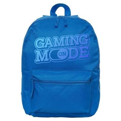 Gaming Mode On Nerd Video Games Geek Video Games Great Gift 16 in Basic Backpack