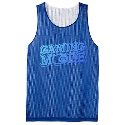Gaming Mode On Nerd Video Games Geek Video Games Great Gift Mesh Reversible Basketball Jersey Tank