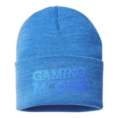 Gaming Mode On Nerd Video Games Geek Video Games Great Gift Sustainable Knit Beanie