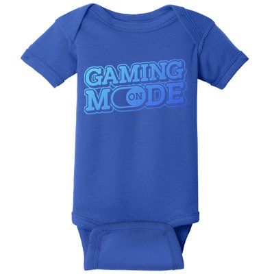 Gaming Mode On Nerd Video Games Geek Video Games Great Gift Baby Bodysuit