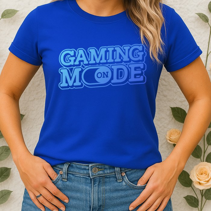 Gaming Mode On Nerd Video Games Geek Video Games Great Gift Womens T-Shirt