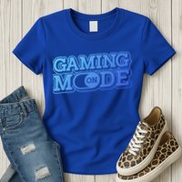 Gaming Mode On Nerd Video Games Geek Video Games Great Gift Womens T-Shirt
