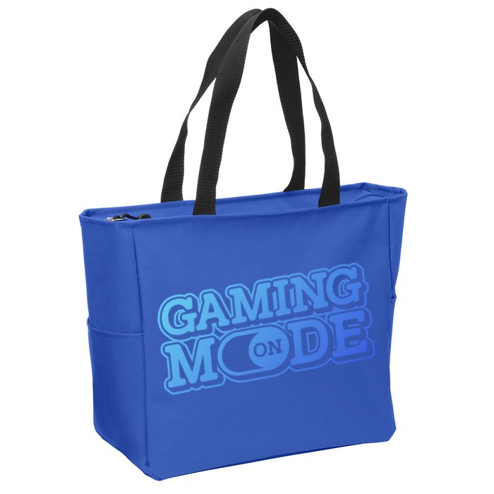Gaming Mode On Nerd Video Games Geek Video Games Great Gift Zip Tote Bag