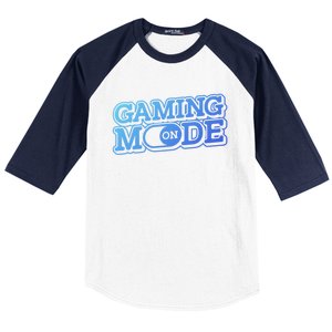 Gaming Mode On Nerd Video Games Geek Video Games Great Gift Baseball Sleeve Shirt