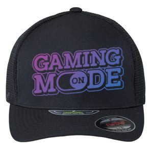 Gaming Mode On Nerd Video Games Geek Video Games Great Gift Flexfit Unipanel Trucker Cap