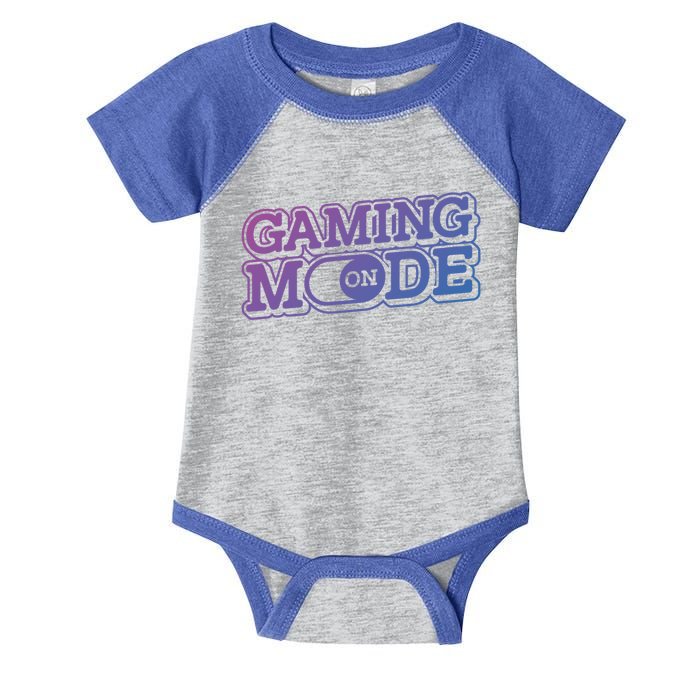 Gaming Mode On Nerd Video Games Geek Video Games Great Gift Infant Baby Jersey Bodysuit